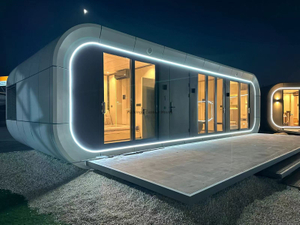 Apple Cabin House 2Layer الفاخرة الأنيقة Modular Apple Cabin