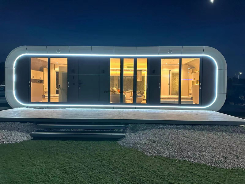 Apple Cabin House 2Layer الفاخرة الأنيقة Modular Apple Cabin