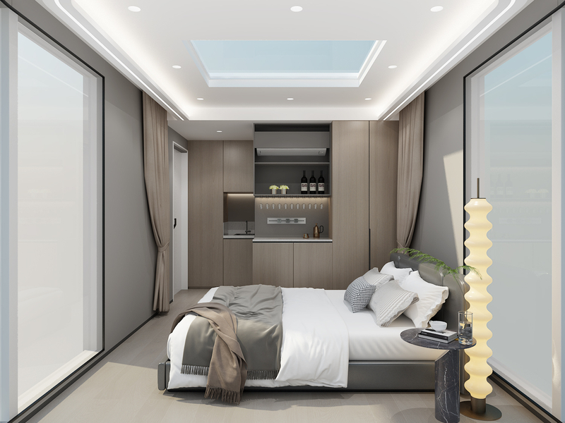 منازل حاوية فندق Tiny Capsule House للسفر بسعر المصنع في الصين 