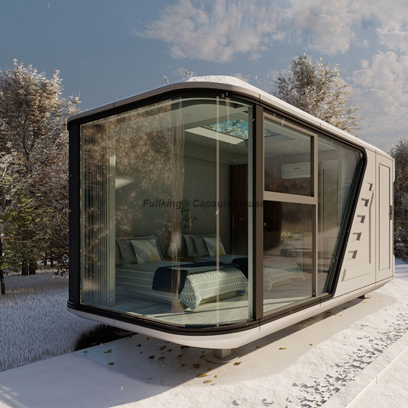 Micro Villa Hotel Sun Room Space Capsule House prefab مستوحاة