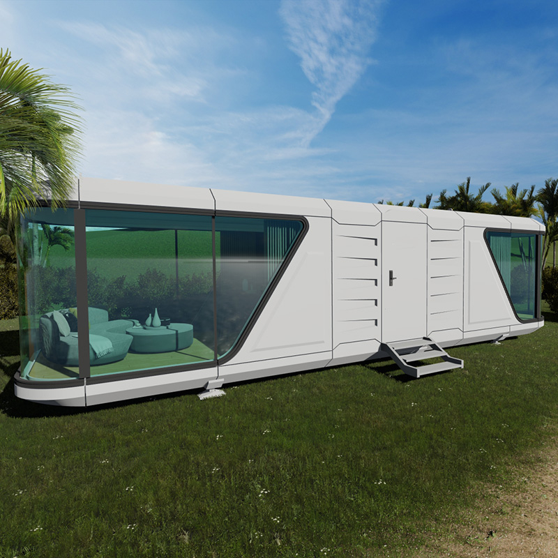 منزل كبسولة ذكي صغير الحجم/كابينة متنقلة منزلية تحتوي على غرفتي نوم مع مطبخ 