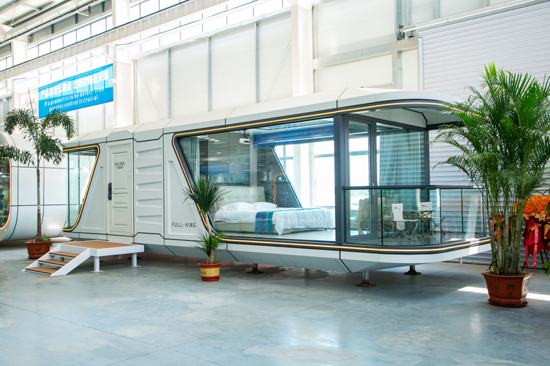 بيت كبسولة ساحة Prefab Capsule Modular: إعادة تعريف المنتجات الحديثة للتخييم والمنتجات المعيشية المحمولة